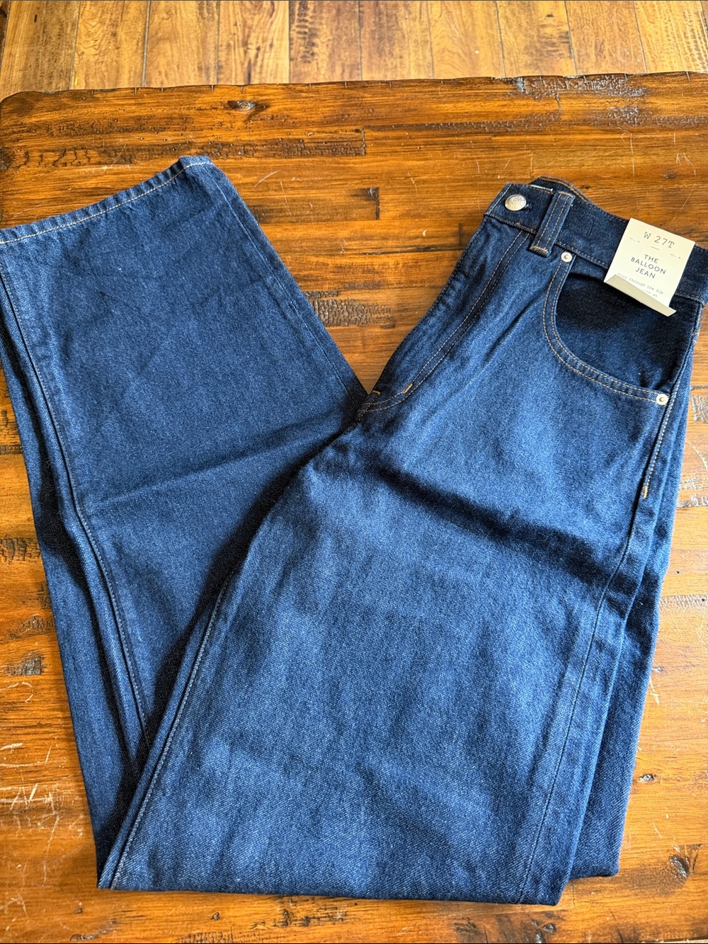 Madewell Dark Blue Straight-Leg Jeans
